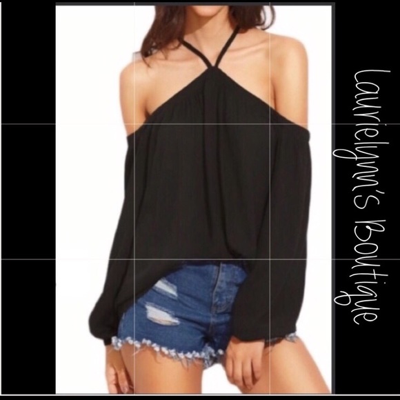 💕Host pick! Off shoulder halter top. “She & Sky” - Picture 2 of 7